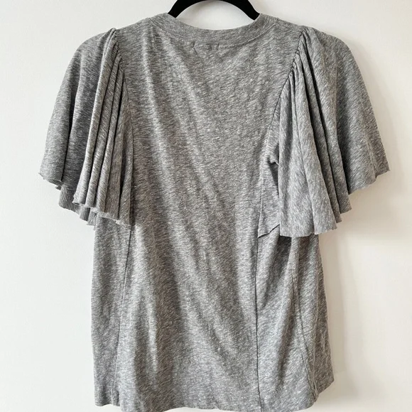 Unsubscribed Ruffle Grey Tee - Picture 3 of 4